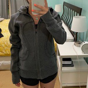 Lululemon Gray Sparkle Scuba Hoodie